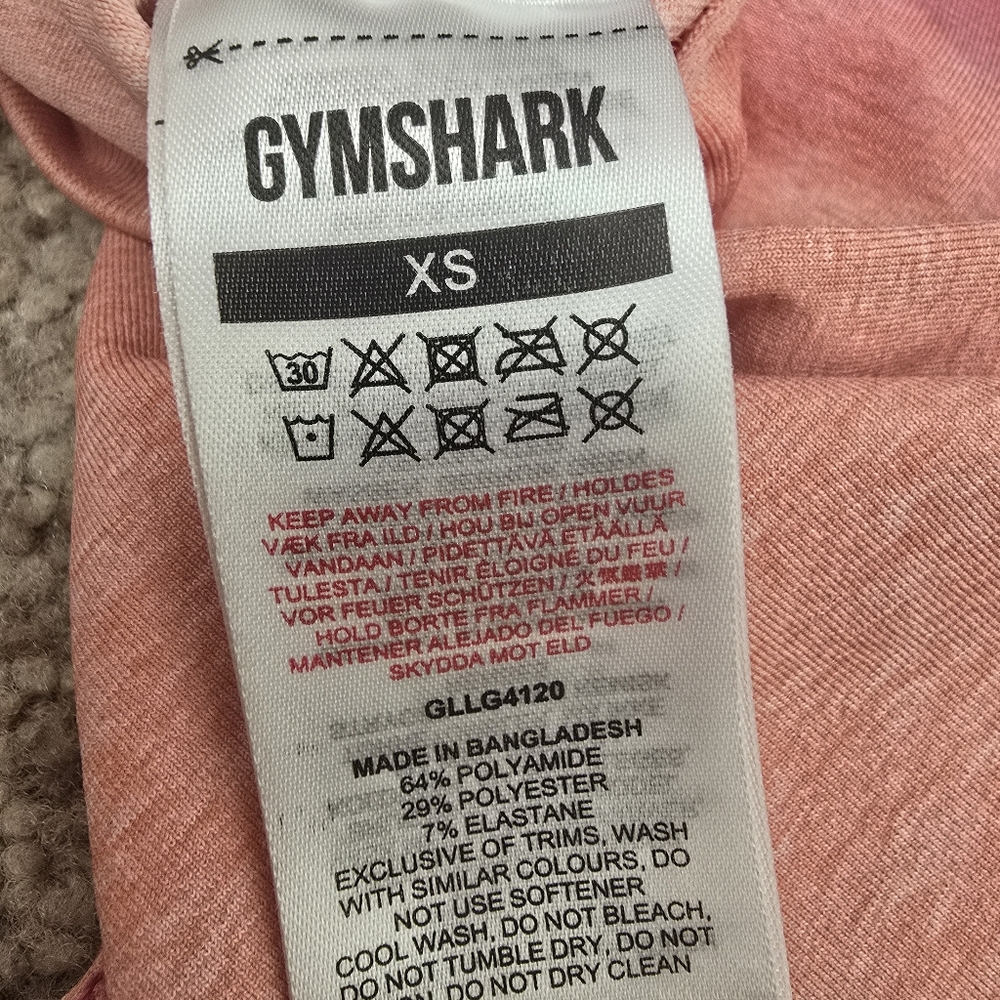 Gymshark Adapt Ombre Seamless - Orange/Pink Marl, size XS - Picture 5 of 5